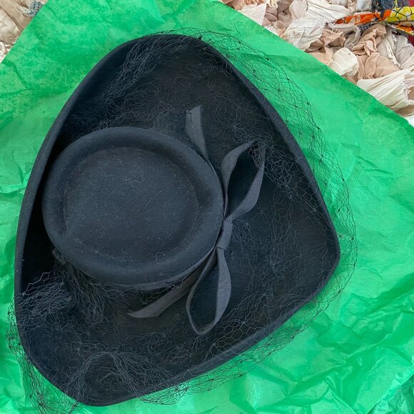 Vintage 1940s Wool Felt Hat main image 4